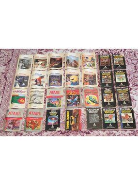 Atari 2600 Game Manual/Instruction Books Pac-Man, Space Invaders Books Lot Of 28